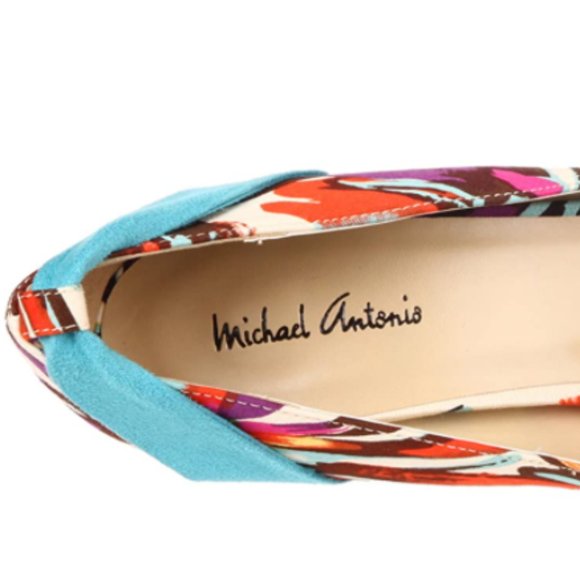 Michael Antonio Women's Floral Kaula Open Toe Pump - Picture 6 of 15